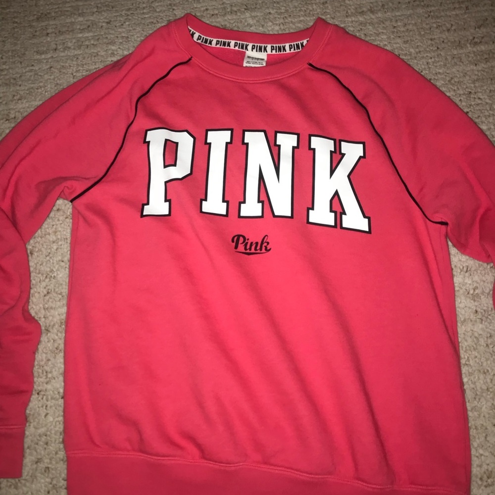 pink brand sweatshirt size small